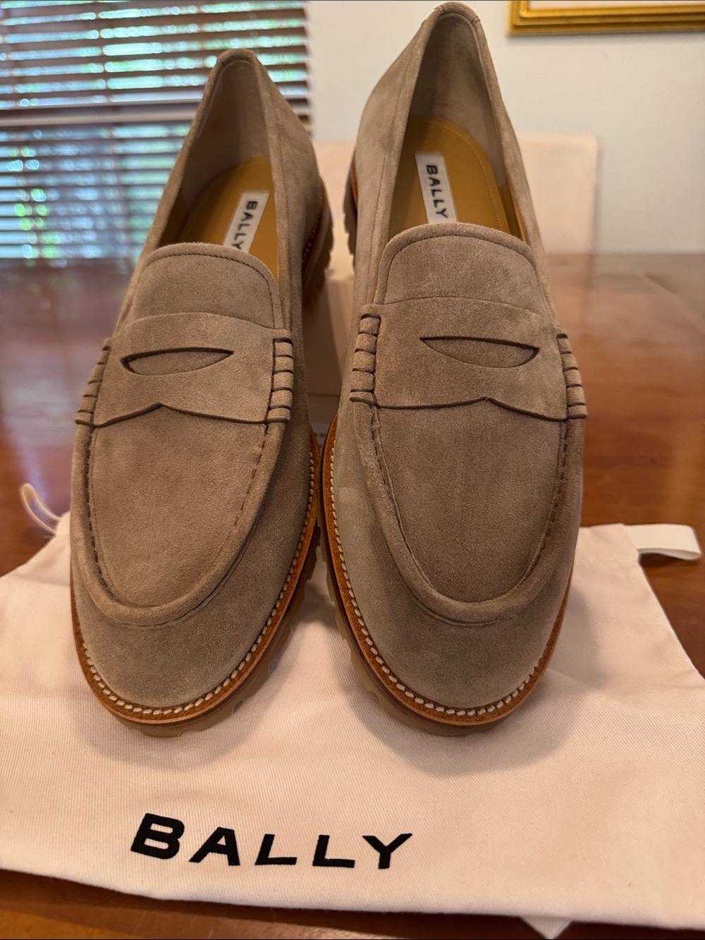 Bally Sandrew Deep Sepia Calf Suede Loafers